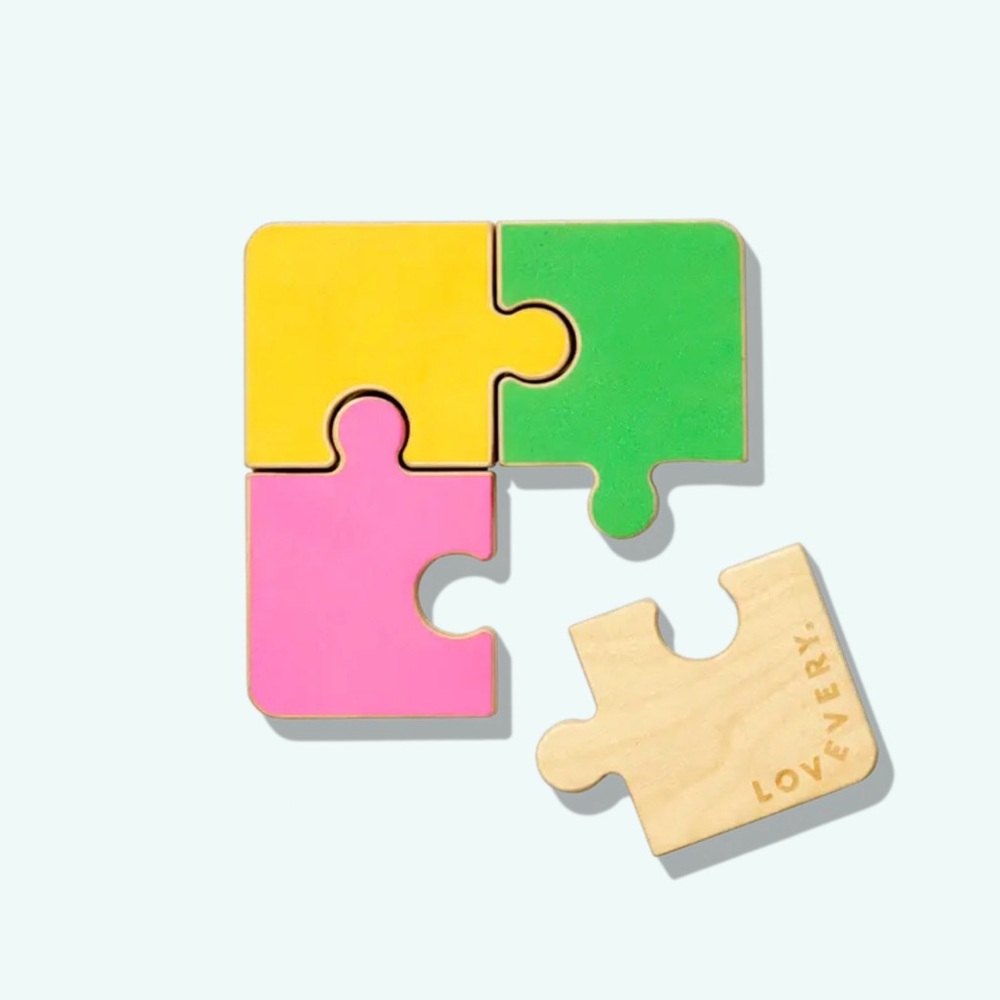 LOVEVERY Chunky Wooden Jigsaw Puzzle